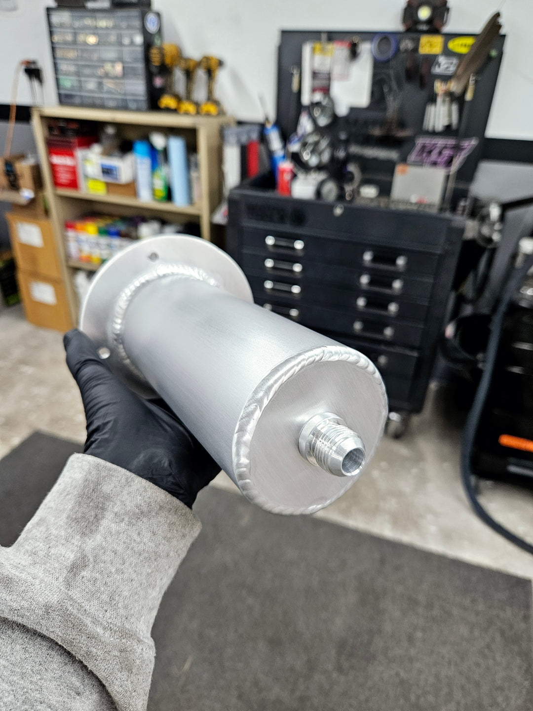 Rear End Gear Lube Remote Fill Tank