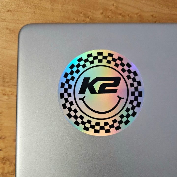 K2 Fab Smiley Logo Sticker