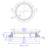 Turbo Inlet Flange - Garrett Super Core G40-900, G40-1150, G42-1200, & G42-1450 (V-Band Inlet) - 304 Stainless