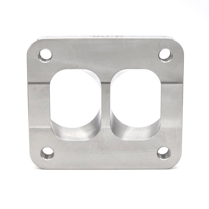 Transition Turbo Flange - Divided T4 to Dual 1-1/2" NPS (1.900" OD) - 304 Stainless