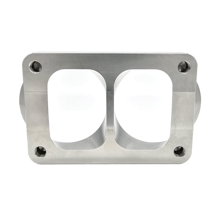 Transition Turbo Flange - Divided T6 to Dual 3.000" OD Tube - 304 Stainless