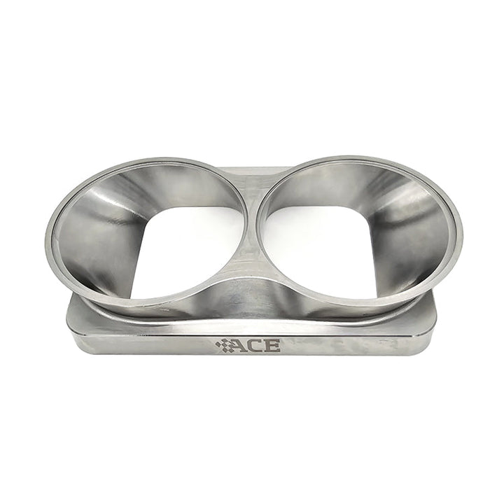 Transition Turbo Flange - Divided T6 to Dual 3.000" OD Tube - 304 Stainless