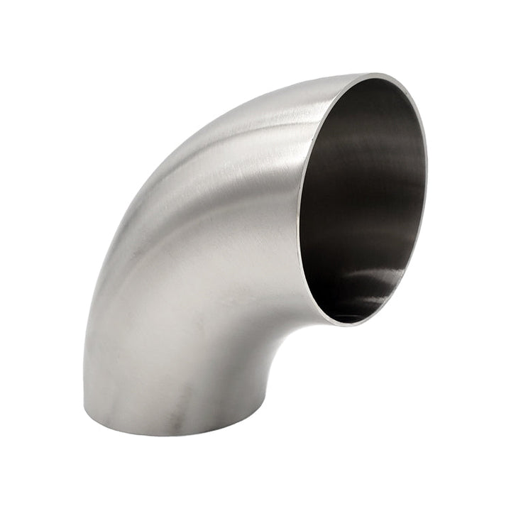 3.000" 16ga Tight Radius 90° Mandrel Bend - (3.500" CLR) - Brushed Finish - 304 Stainless