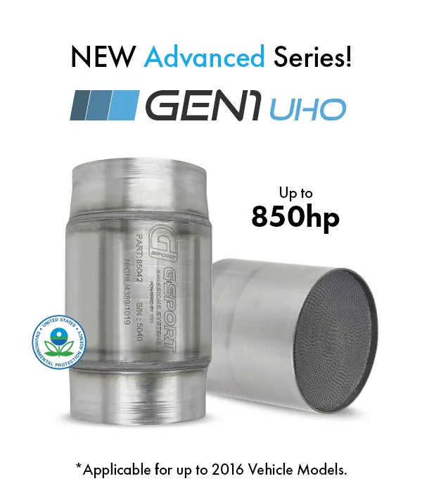 G-Sport Gen1 UHO EPA Compliant Catalytic Converter - 3.000" Inlet/Outlet (85032)