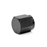 -12AN AN Flare Cap, 6061 Aluminum, Black Hard Anodized