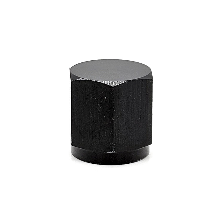-10AN AN Flare Cap, 6061 Aluminum, Black Hard Anodized