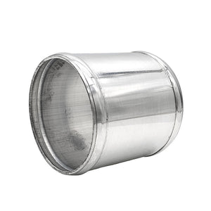 3.000" OD Aluminum Joiner with Bead Rolled Ends - Polished OD - 6061 Aluminum