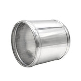 2.500" OD Aluminum Joiner with Bead Rolled Ends - Polished OD - 6061 Aluminum