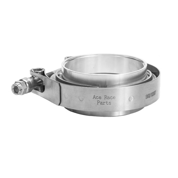 6.000" V-Band Assembly  - Aluminum "Male + O-Ring/Female" Flanges, 304 Stainless Clamp