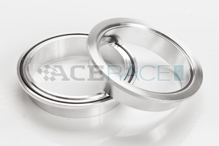 3.000" V-Band Assembly - Aluminum "Male + O-Ring/Female" Flanges, 304 Stainless Clamp