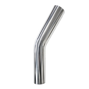 2.500" OD 16ga 30° Mandrel Bend - Polished OD - 6061 Aluminum - (3.750" CLR / 6.000" Legs)