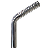 2.500" OD 16ga 60° Mandrel Bend - Polished OD - 6061 Aluminum - (3.750" CLR / 6.000" Legs)