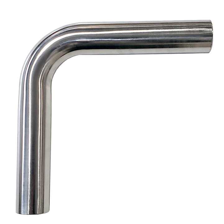 2.000" 16ga 90° Mandrel Bend - (3.000" CLR / 6.000" Legs) - Polished OD - 304 Stainless