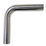 1.500" 16ga 90° Mandrel Bend - (2.250" CLR / 6.000" Legs) - Polished OD - 304 Stainless