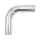 2.250" OD 16ga 90° Mandrel Bend - Polished OD - 6061 Aluminum - (3.375" CLR / 4.000" Legs)