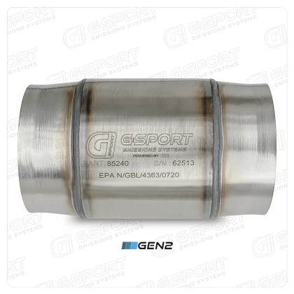 G-Sport Gen2 UHO EPA Compliant Catalytic Converter - 3.000" Inlet/Outlet (85230)