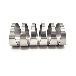 2.375" 16ga Tight Radius (1D) Pie Cut 304 Stainless (90° Bend - 6 Pieces Total)