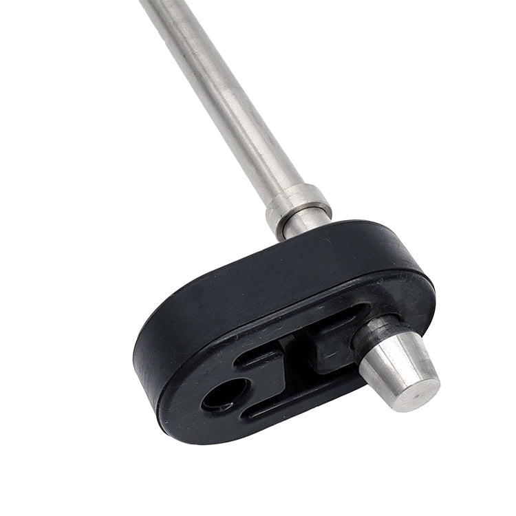 3/8" ID Exhaust Hanger Rod Support (Sold Individually) - Black Rubber (74mm Long)