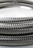 -16AN Stainless Steel Braided Flex Hose with Reinforced Rubber Liner - 10 Foot Length