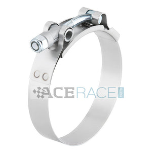 T-Bolt Clamp 304 Stainless - For 2.250" ID Silicone (Clamping Range: 2.362" - 2.755")