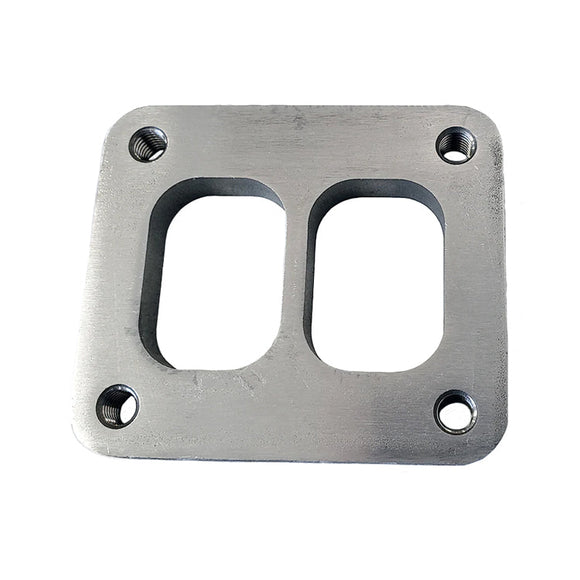2-PC Turbo Inlet Divided Flange Gasket For T4 Garrett 4-Bolt - 304 Stainless Steel