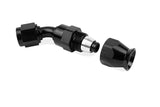 RaceFlux: PTFE 45-DEGREE Hose End Fitting, Aluminum, -6AN
