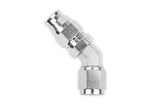 RaceFlux: PTFE 45-DEGREE Double Swivel Hose End Fitting, Steel