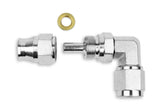RaceFlux: PTFE 90-DEGREE Double Swivel Hose End Fitting, Steel