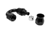 RaceFlux: PTFE 180-DEGREE Hose End Fitting, Aluminum, -6AN