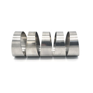 2.375" 16ga Long Radius (1.5D) Pie Cut 304 Stainless (45° Bend - 5 Pieces Total)