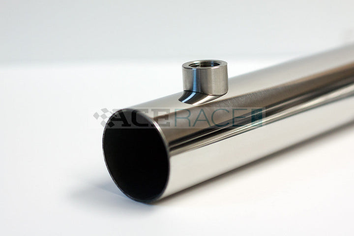 M18 x 1.5 O2 Sensor Bung - Saddled for 1.500"-2.500" OD Tube - 304 Stainless