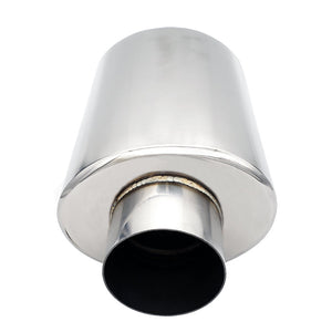 Ultra Quiet Resonator - 2.250" Inlet/Outlet x 13.75" Long - 304 Stainless