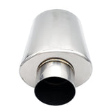 Ultra Quiet Resonator - 2.250" Inlet/Outlet x 13.75" Long - 304 Stainless