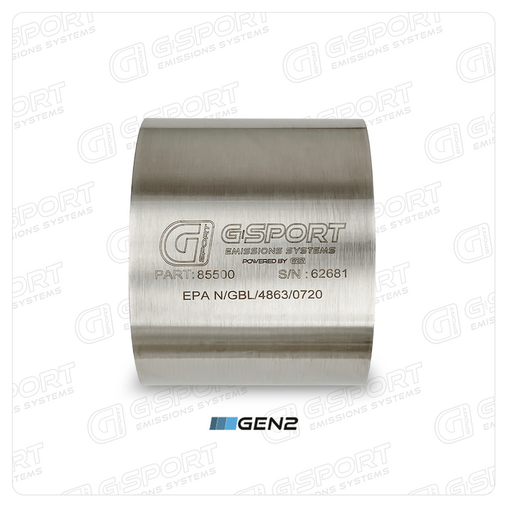 G-Sport Gen2 EPA Compliant Catalytic Converter Core - 5.000" Body x 4.000" Long (85500)